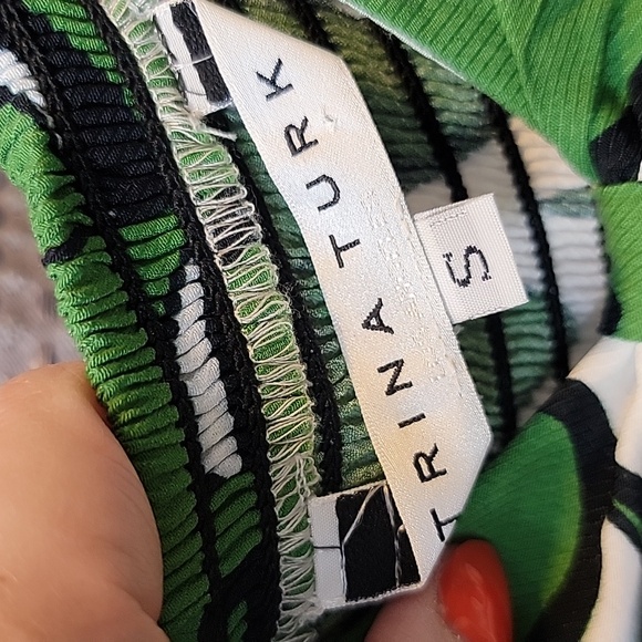 Trina Turk Monstera Philodenderon Maxi Sundress Size S - Picture 7 of 7